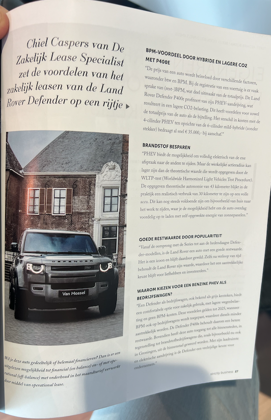 Land Rover Defender P400e 